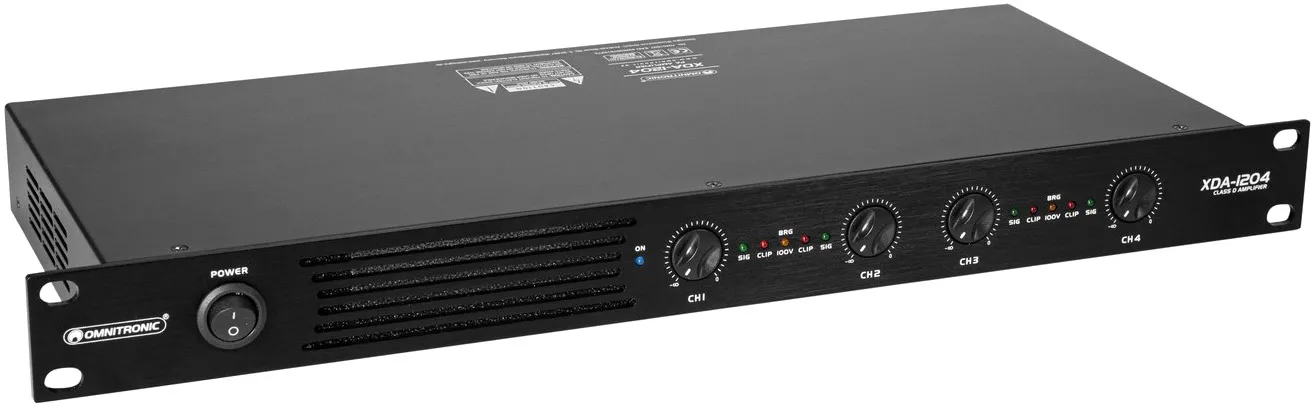 OMNITRONIC XDA-1204 4-Kanal Class-D-Verstärker
