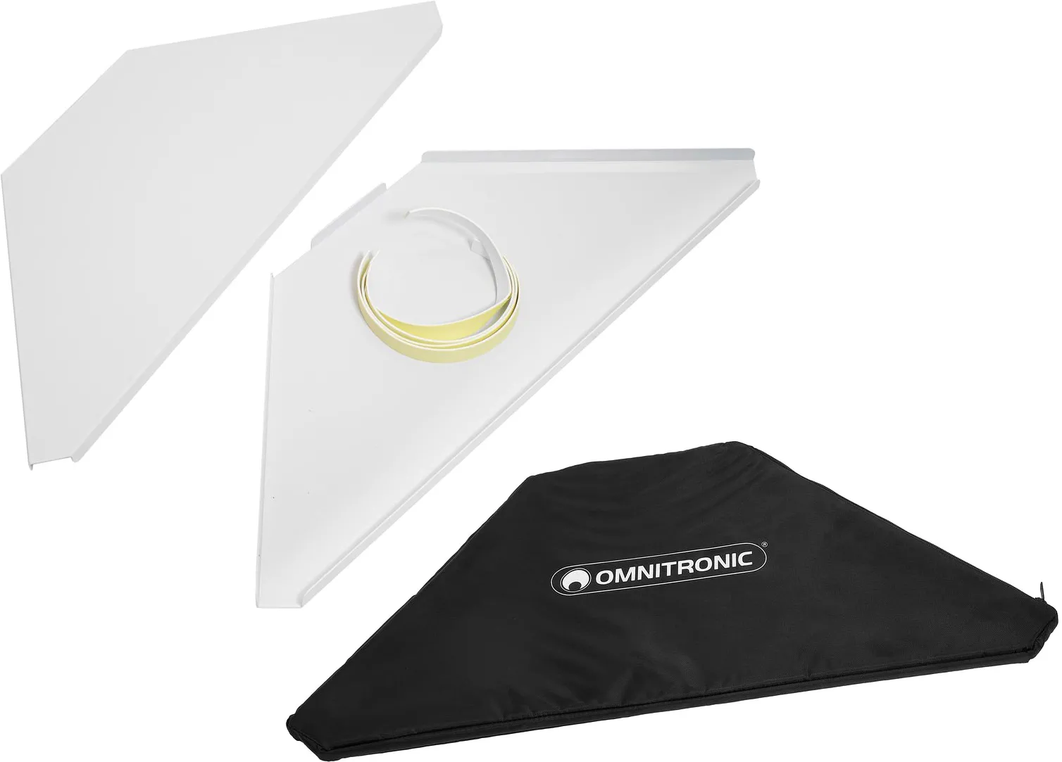 OMNITRONIC Eckplatten inkl. Tasche für Mobile DJ Stand ws