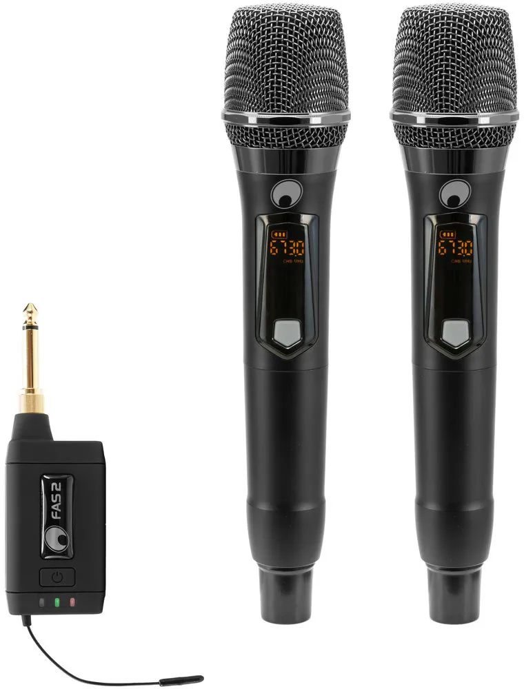 OMNITRONIC Set FAS TWO + 2x Dyn. Funkmikrofon 660-690MHz
