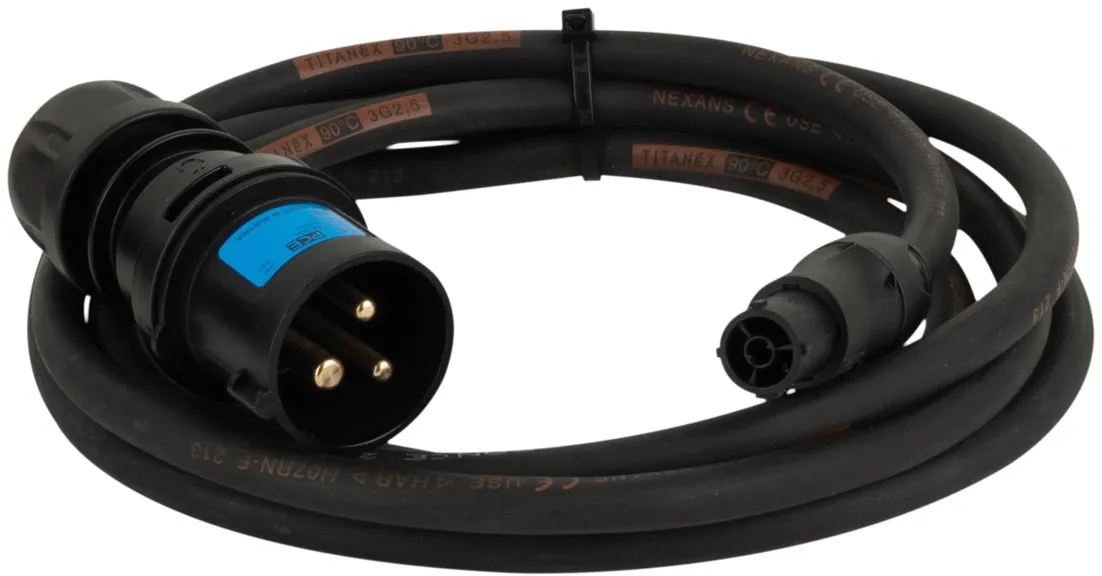 DAP-Audio Stromkabel True 1/CEE 3-polig 16 A 3x 2,5 mm² 1,5 m – IP44