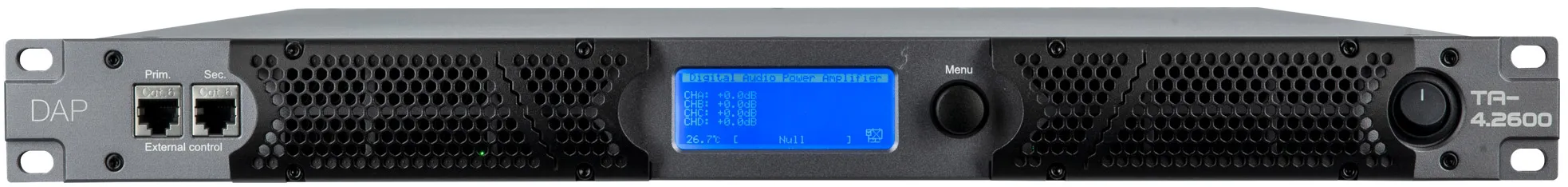 DAP-Audio TA-4.2600 4x 2600 W Touring-Verstärker mit DSP