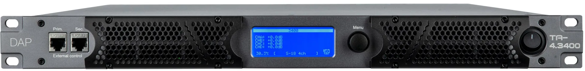 DAP-Audio TA-4.3400 4x 3400 W Touring-Verstärker mit DSP