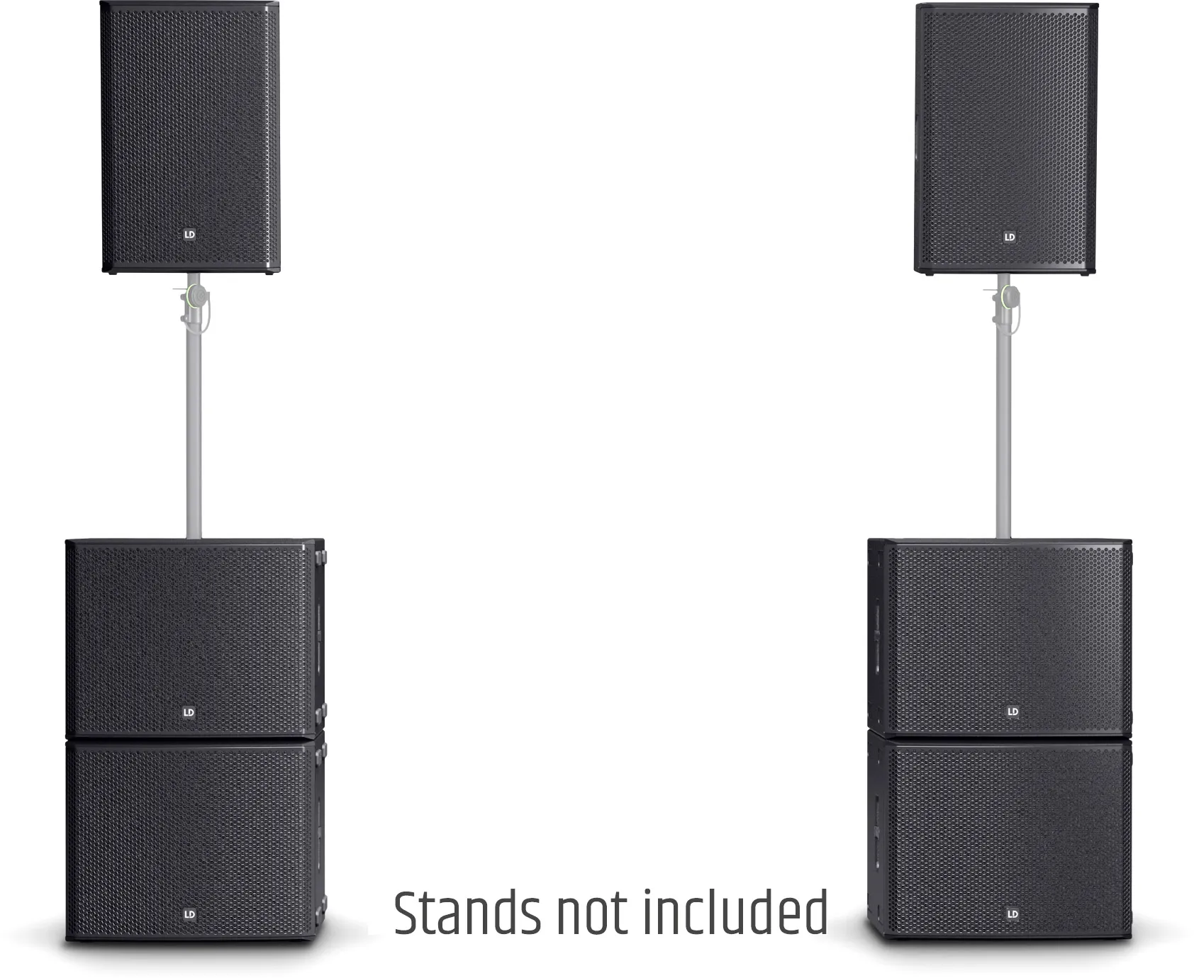 LD Systems STINGER G3 IMPACT SET A - 2 x 15" Aktiv-PA-Lautsprecher + 4 x 18" Aktiv-Subwoofer