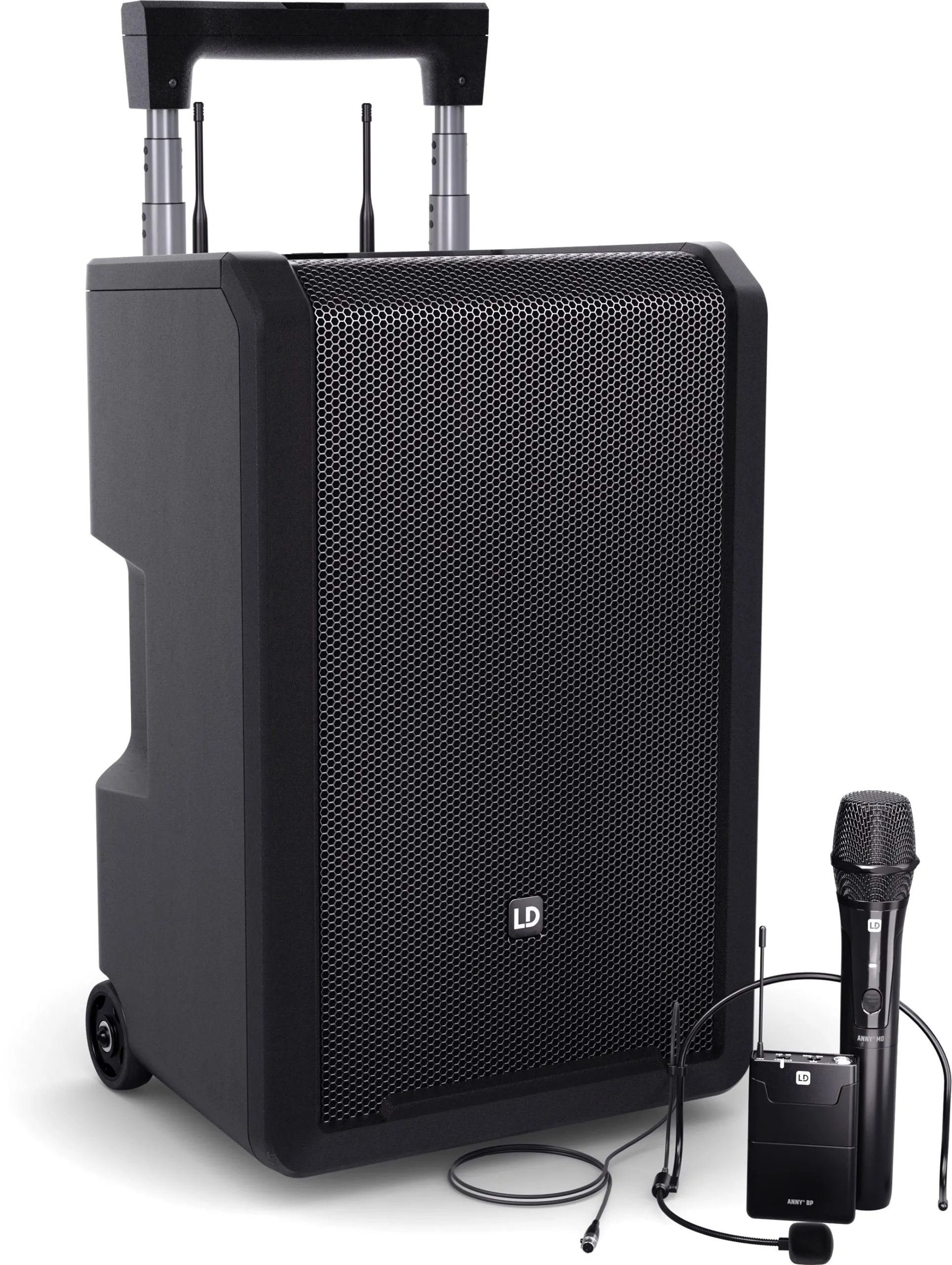 LD Systems ANNY® 10 HBH 2 B6 - 10" Mobiler Bluetooth® PA-Lautsprecher mit Akku, Mixer