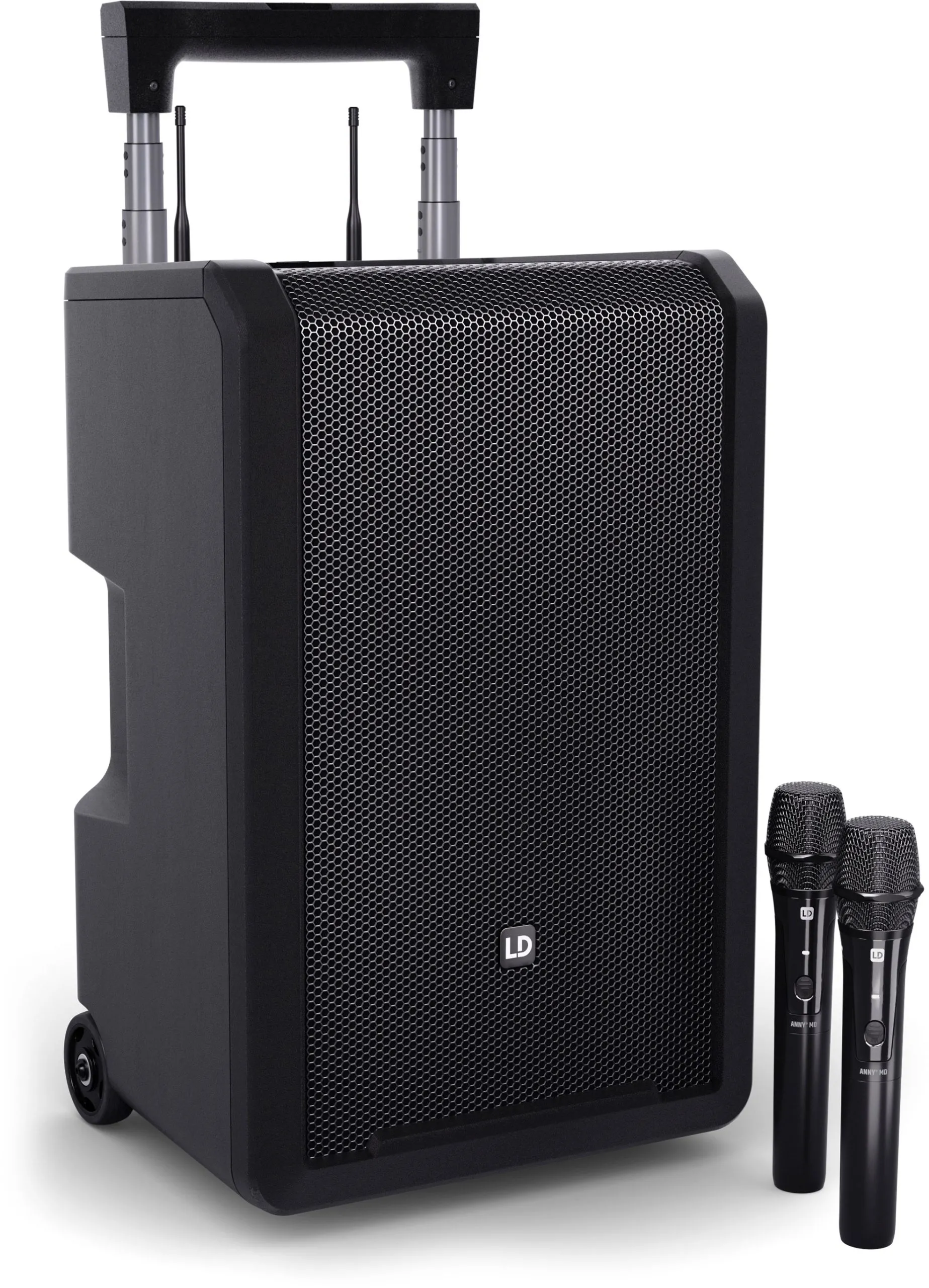LD Systems ANNY® 10 HHD 2 B6 - 10" Mobiler Bluetooth® PA-Lautsprecher mit Akku, Mixer