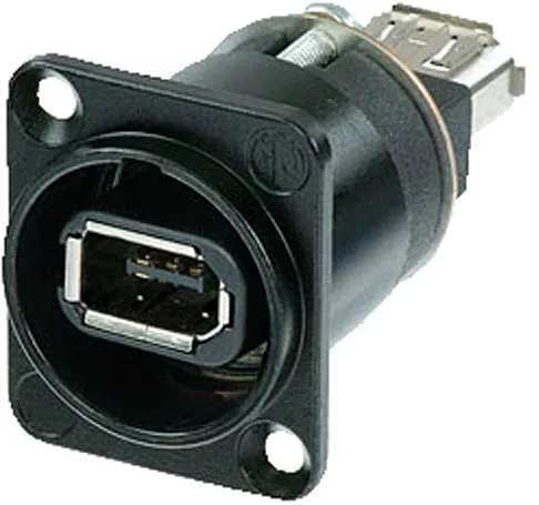 Neutrik NA1394-6-W-B - Firewire 6 IEEE1394 mit 6-poligen Anschlüssen