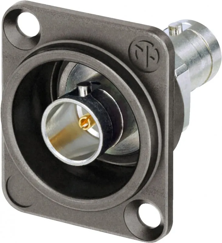 Neutrik NBB75DFGX BNC-UHD-Durchgangs-Einbaubuchse, 75 Ω, geerdet
