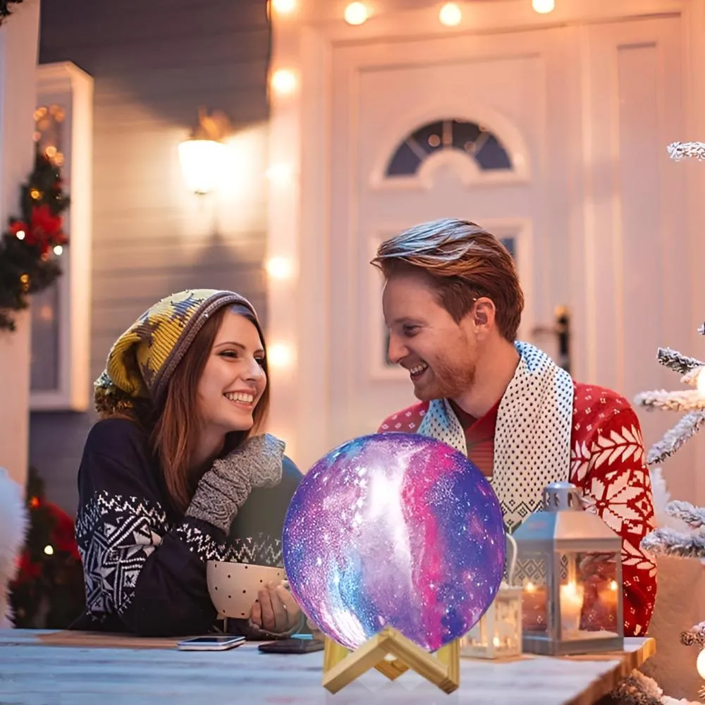 3D Farbige Mondlampe