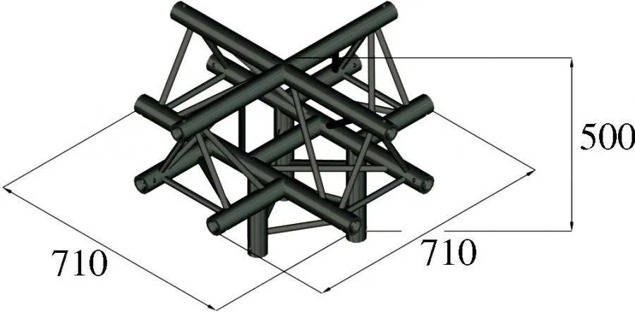 ALUTRUSS TRILOCK S-PAC-52 5-Weg-Stück /