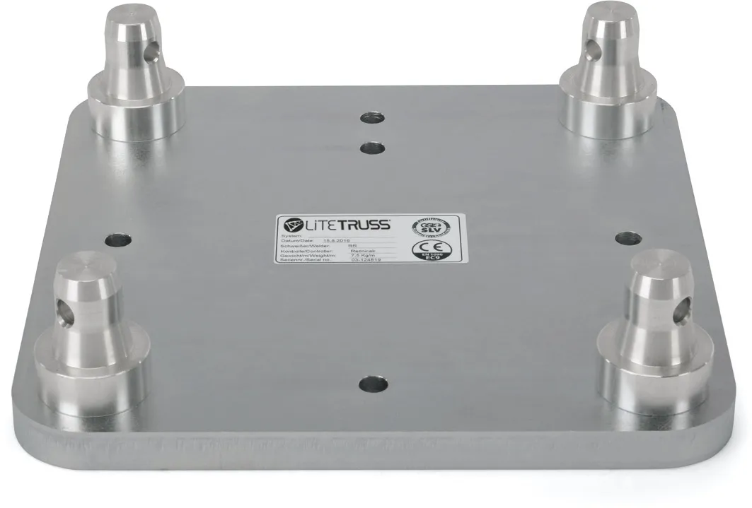 Litetruss X/H 31S/32L/34V Stahlplatte verzinkt 310 x 310 x 20 mm