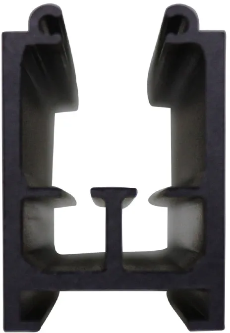 Riggatec Vorhangschiene Basic schwarz 1m