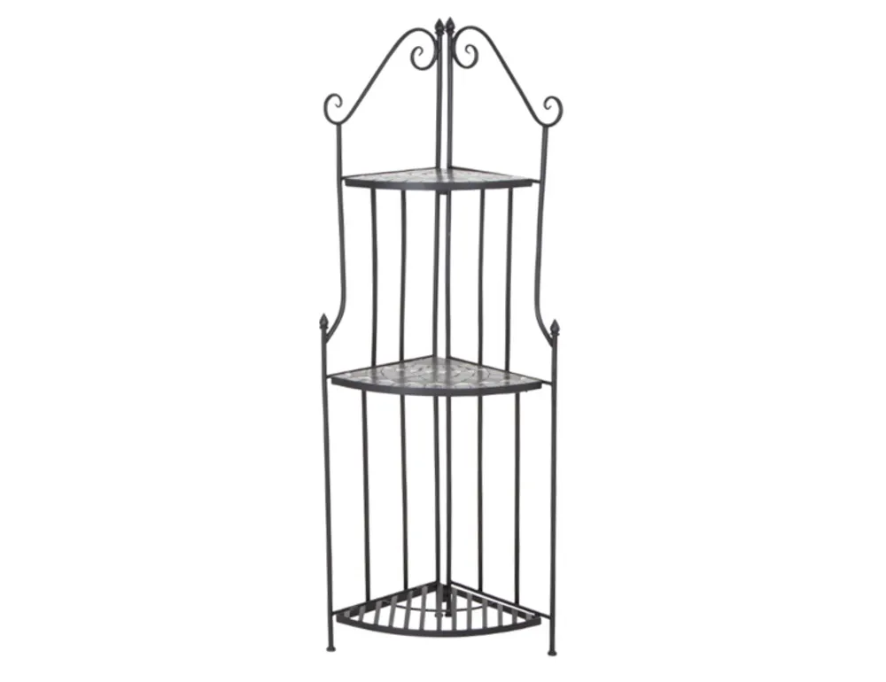 Siena Garden Como Eckregal 36x36x141,5 cm Stahl/Keramik