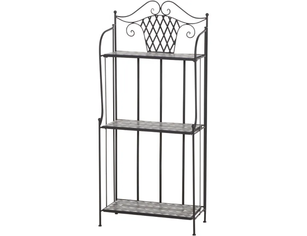 Siena Garden Como Regal 63x29x142 cm Stahl/Keramik