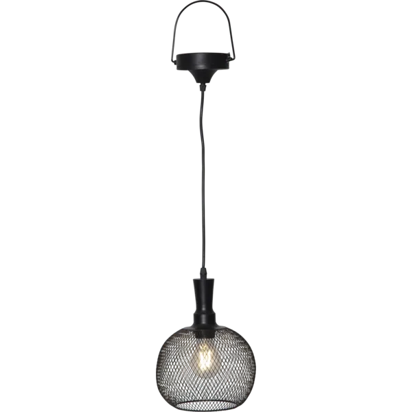 Star Trading Solar Pergolaleuchte Sunlight Dämmerungssensor 0.13 W Metall 25 cm schwarz - warmweiß (2200K)