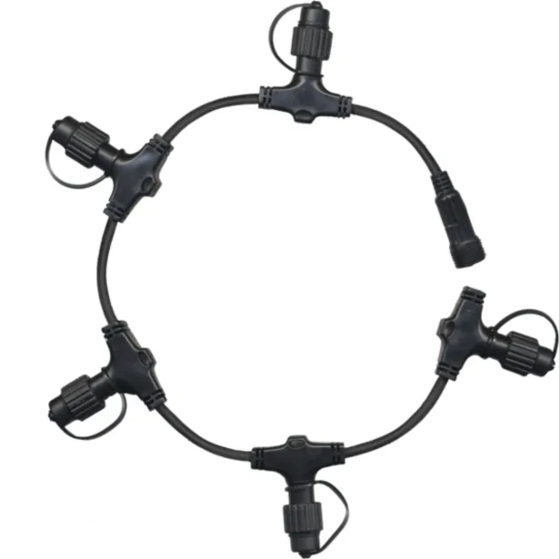 Star Trading Verteiler System 24 5 Anschlüsse 70 cm schwarz - ohne Trafo und Anschlusskabel