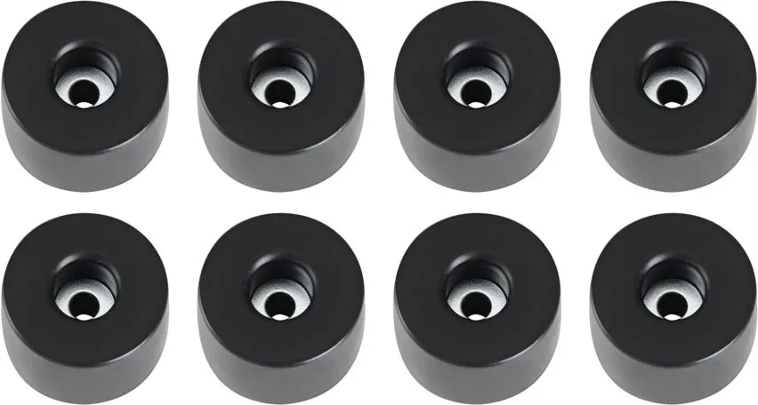 Adam Hall Hardware 4911 M 8 AH 8er Set Gummifuß 38 x 25 mm im Beutel