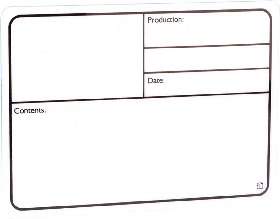 Adam Hall Hardware 88005 Beschriftungsschild Kunststoff weiß selbstklebend
