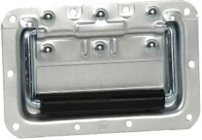 Adam Hall Hardware 34082 A Klappgriff mittel gefedert in Einbauschale Alum