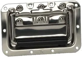 Adam Hall Hardware 34082 S Klappgriff mittel gefedert in Einbauschale Edel