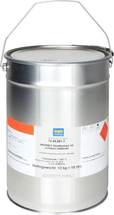 Adam Hall Hardware 13112 Strukturlack schwarz 12 kg Warnex
