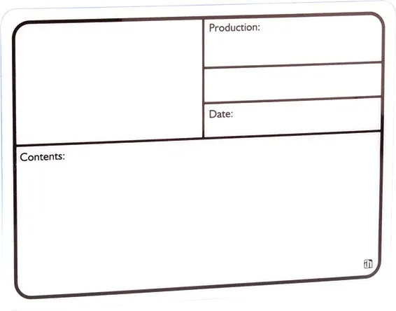 Adam Hall Hardware 88000 Beschriftungsschild Kunststoff weiß 130 x 85 mm