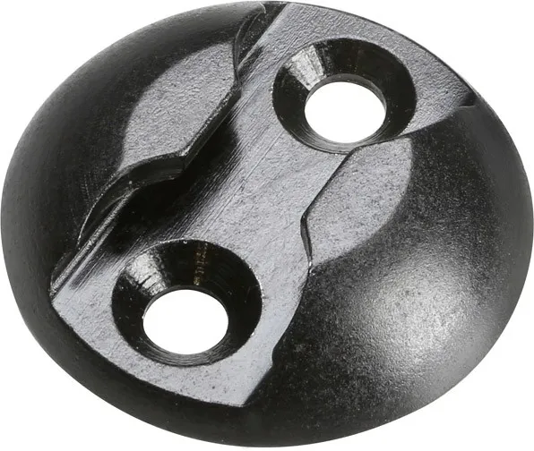 Adam Hall Hardware 5725 B Ösenbefestigungsscheibe. Alu-Zurrpunkt, Schwarz