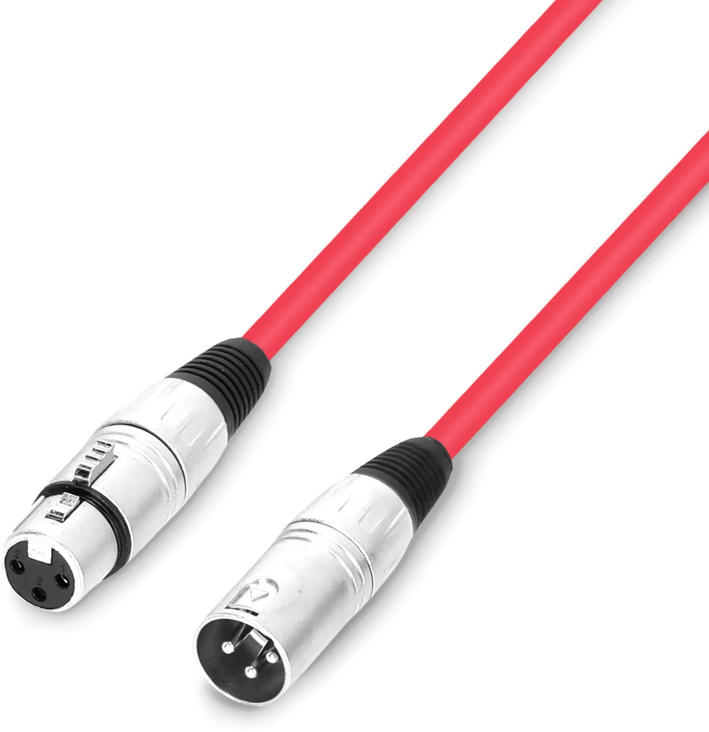 Adam Hall Cables 3 STAR MMF 0100 RED - Mikrofonkabel XLR female auf XLR male 1m rot