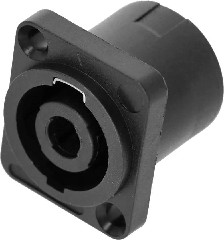 Adam Hall Connectors 4 STAR P SM4 BLK - Einbaubuchse 4-Pol Lautsprecher Steckverbinder Male