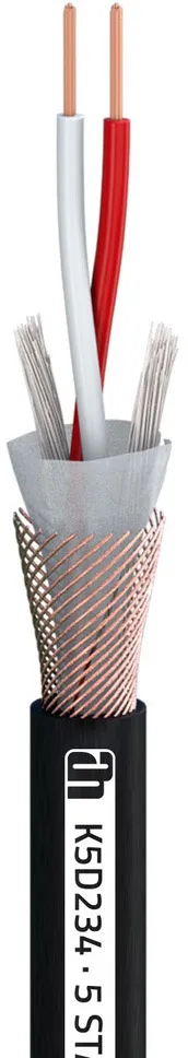 Adam Hall Cables 5 STAR DMX 234 PUR - DMX AES/EBU Kabel | 0,34 mm² AWG22 mit PUR Mantel | 100 m