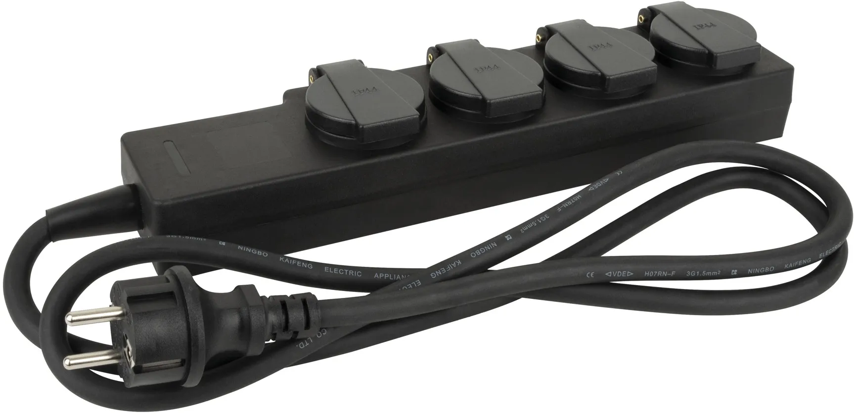 DAP-Audio Mehrfachsteckdose Schuko 4-fach 3x 1,5 mm² 1,5 m