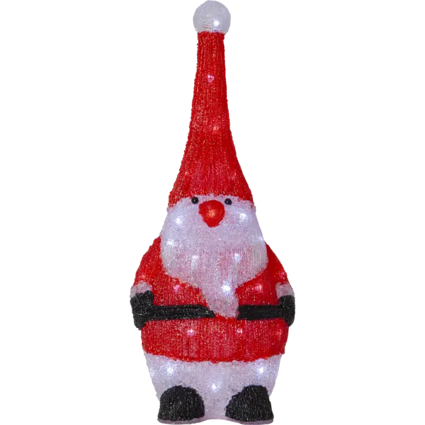 Star Trading LED-Acrylfigur Crystalo Weihnachtsmann außen Höhe 59 cm IP44 - kaltweiß