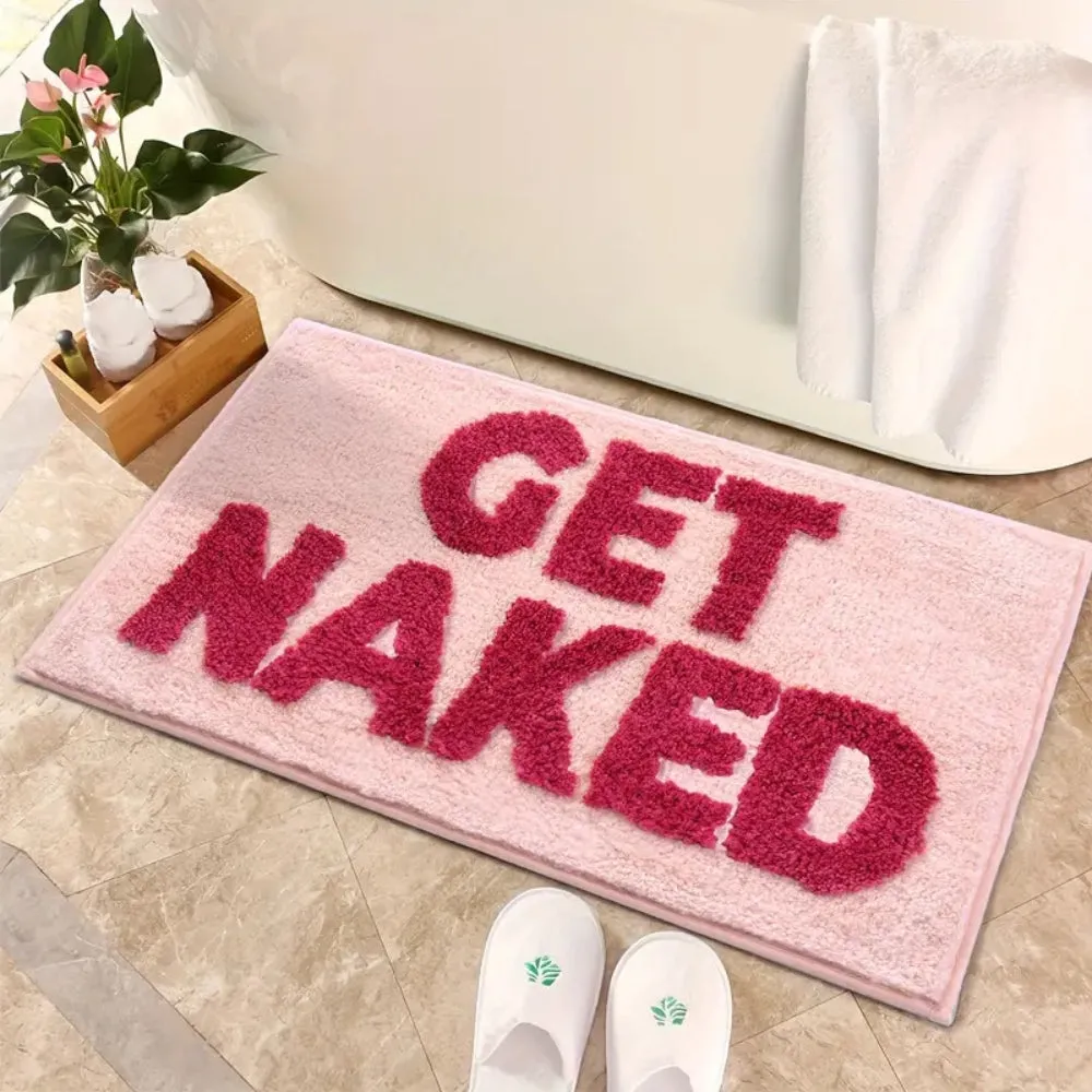 "Get Naked" Lustige Badezimmermatte