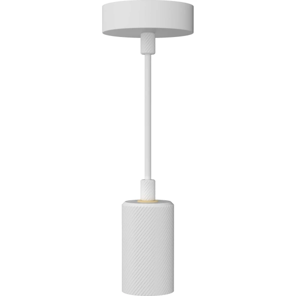 SEGULA Pendelleuchte ALIX WAVE E27 1-flammig Ø 100 mm Kabellänge 1 m weiß - ohne Leuchtmittel