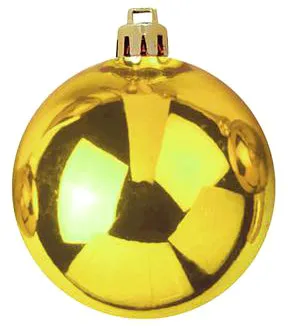 EUROPALMS Dekokugel 10cm, gold, 4 Stück