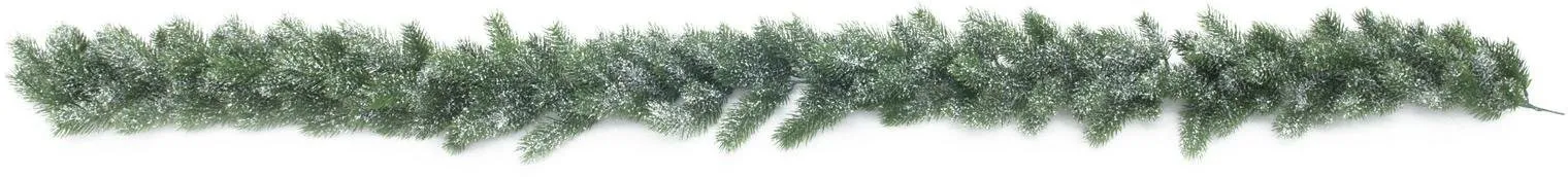 EUROPALMS Tannengirlande, beschneit, PE, 180cm