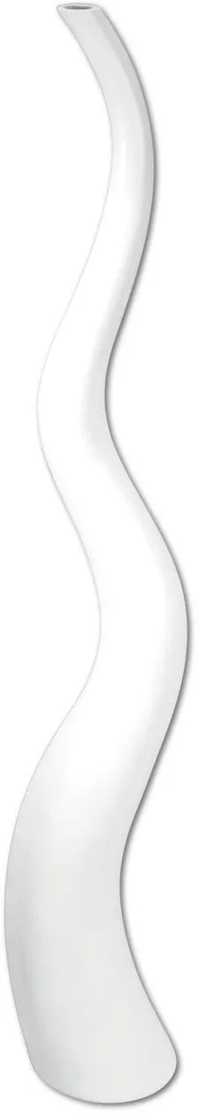 EUROPALMS Designvase WAVE-125, weiß