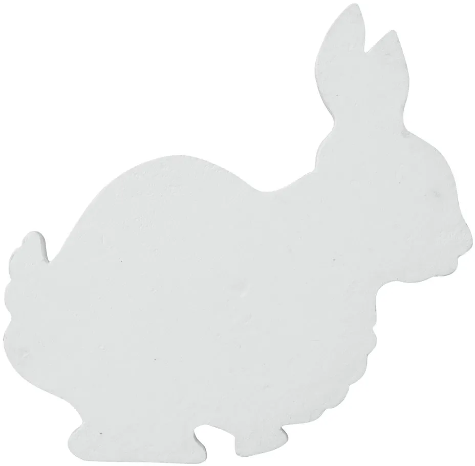 EUROPALMS Silhouette Hase, weiß, 56cm