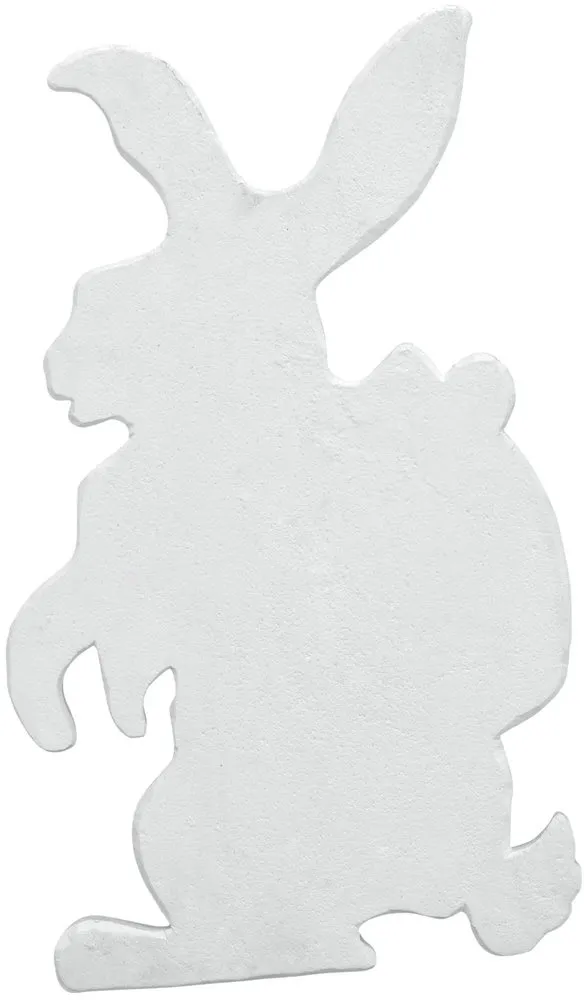 EUROPALMS Silhouette Osterhase, weiß, 60cm