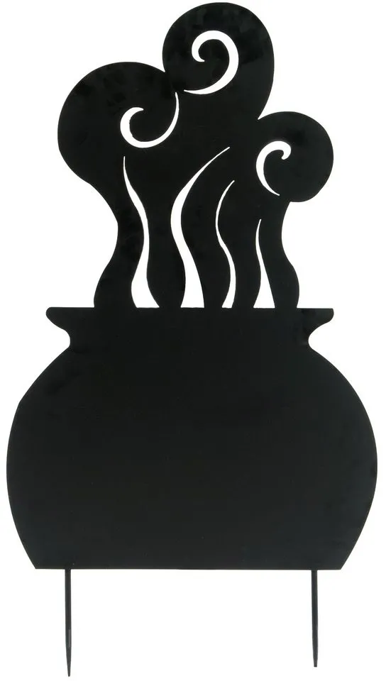 EUROPALMS Silhouette Metall Hexentopf, 100cm