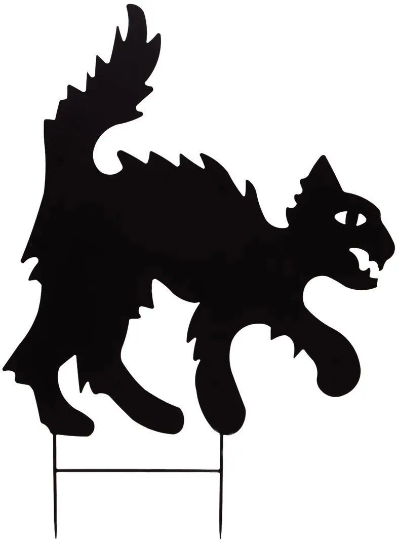 EUROPALMS Silhouette Metall Katze, 67cm