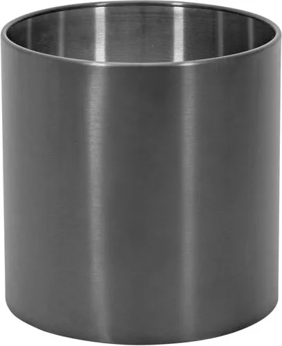EUROPALMS STEELECHT-35 Nova, Edelstahlübertopf, anthrazit, Ø35cm