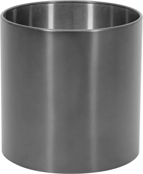 EUROPALMS STEELECHT-40 Nova, Edelstahlübertopf, anthrazit, Ø40cm