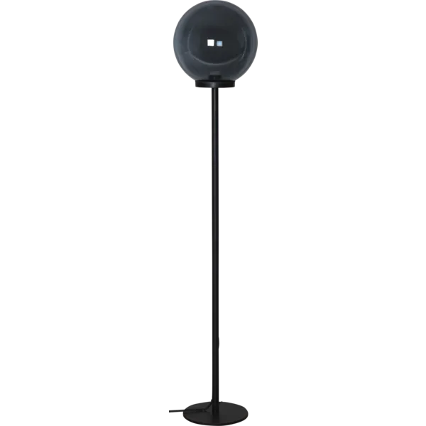 Star Trading Stilvolle Stehleuchte Orby für den Garten höhe 150 cm E25 Ø 30cm IP44 schwarz - ohne Leuchtmittel