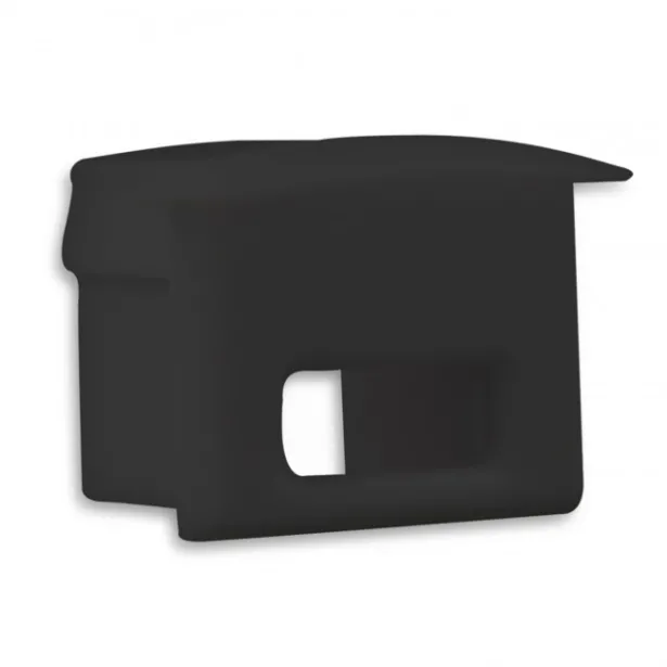 mlight Endkappe zu Alu-Profil EB-12H-W mit Kabeldurchführung schwarz