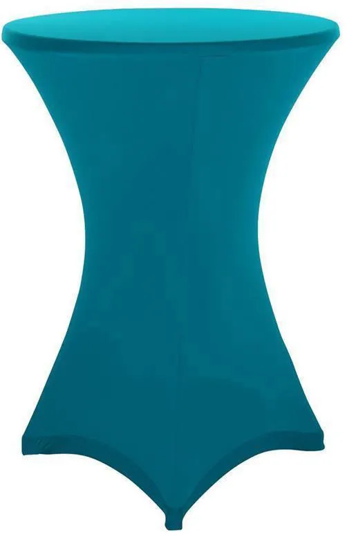 Stehtisch Husse türkis für 70 - 75 cm Durchmesser Stretch