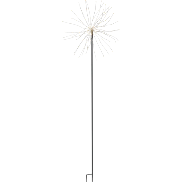 Star Trading LED-Dekostab Firework Outdoor Höhe 110 cm 160 Tageslicht LEDs 2.4W - silber