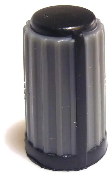Drehknopf grau Markierung schwarz LRS