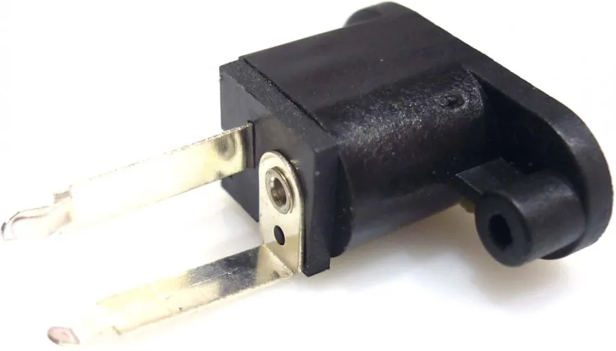 Einbaubuchse 2-pol gerade Netzteileingang