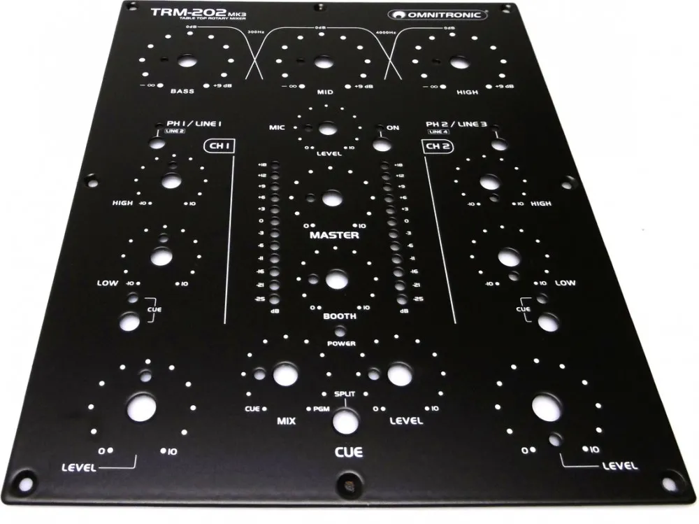 Frontplatte TRM-202MK3 (Layout) schwarz