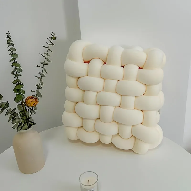 Weiches Plüsch-Knoten-Kissen
